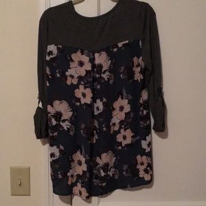 41 Hawthorn mixed media top Stitch Fix
